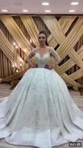 G21-020 Ivory Ball Gown Wedding Dress Main Clean Frame