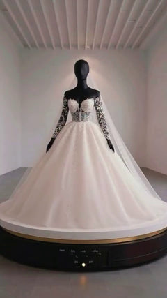 G21-021A - Ivory Elegant Ball Gown Wedding Dress - Gelinlik21