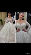 G21-053 Ivory Ball Gown Wedding Dress Main Clean Frame