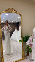 G21-072 Ivory Mermaid Wedding Dress Main Clean Frame