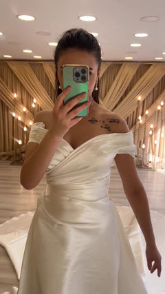 G21-093A - Ivory Embellished Ball Gown Wedding Dress - Gelinlik21