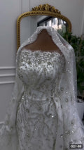 G21-096 Ivory Ball Gown Wedding Dress Main Clean Frame