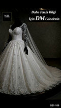 G21-109 Ivory Ball Gown Wedding Dress Main Clean Frame