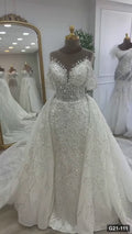 G21-111 Ivory Ball Gown Wedding Dress Main Clean Frame