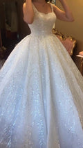 G21-117A - Soft Ivory Beaded Lace Ball Gown Wedding Dress - Gelinlik21