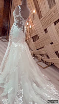 G21-120 Ivory Mermaid Wedding Dress Main Clean Frame