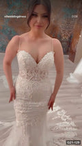 G21-129 Ivory A-Line Wedding Dress Main Clean Frame