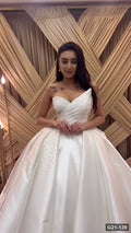 G21-139 Ivory Ball Gown Wedding Dress Main Clean Frame