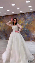 G21-140 Ivory Ball Gown Wedding Dress Main Clean Frame