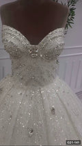 G21-141 Ivory Ball Gown Wedding Dress Main Clean Frame