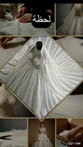 G21-144 Ivory Ball Gown Wedding Dress Main Clean Frame