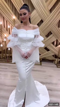 G21-145 Ivory Mermaid Wedding Dress Main Clean Frame