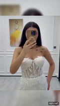 G21-147 Ivory Ball Gown Wedding Dress Main Clean Frame