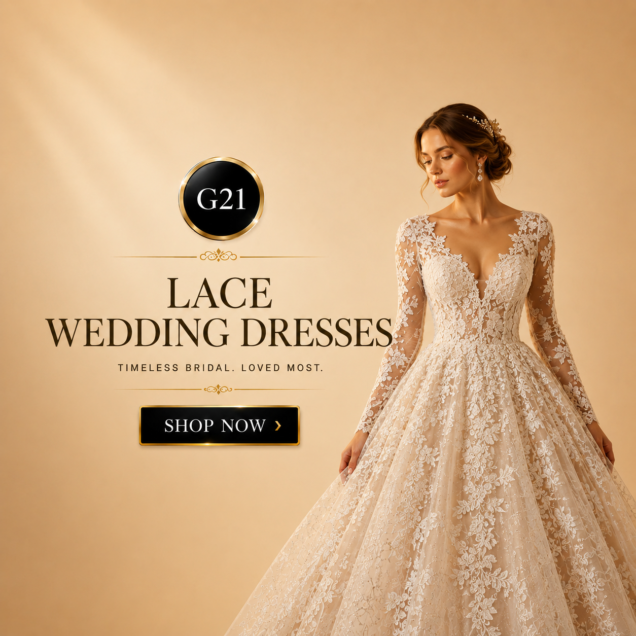 Lace wedding dresses image