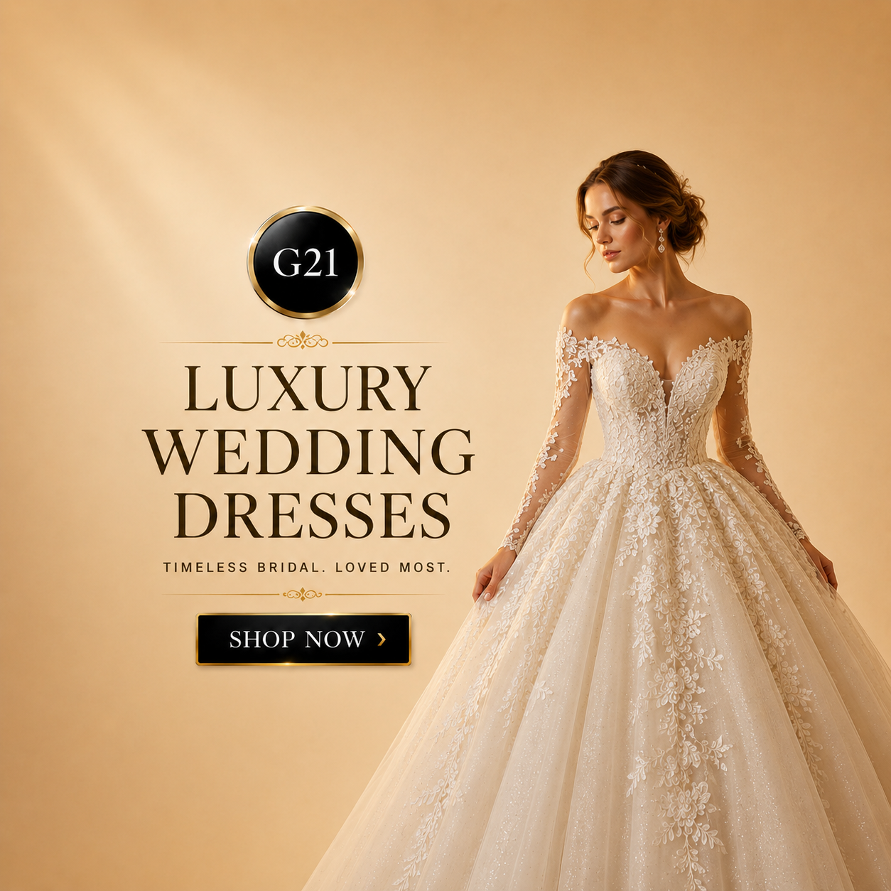 Luxury wedding dresses image