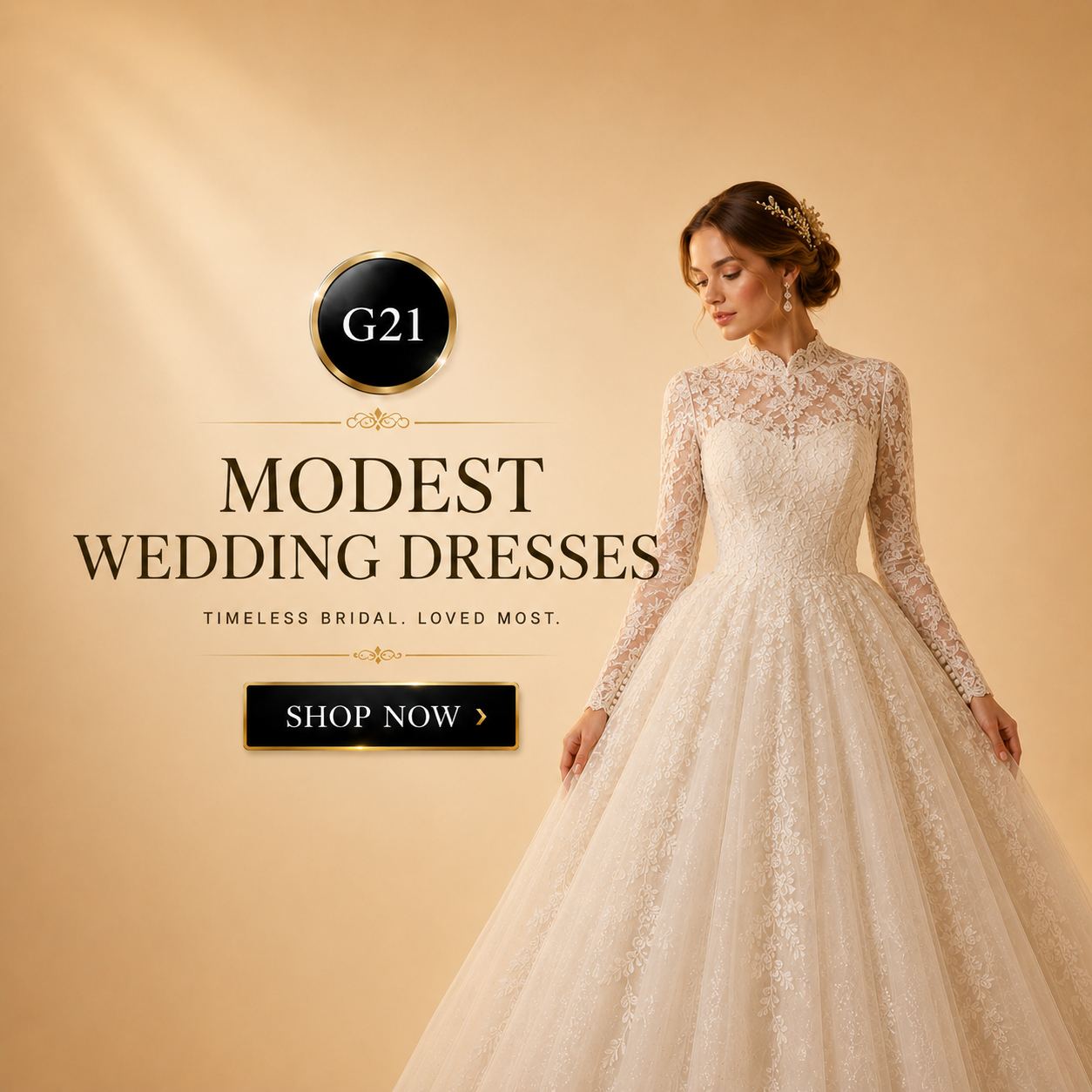 Modest wedding dresses image