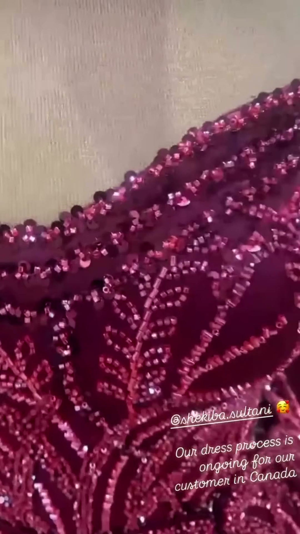 NIL 336 Fuchsia Ball Gown Beaded Tulle Engagement Dress - Image 2