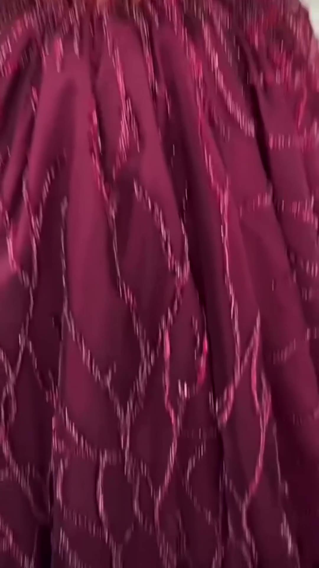 NIL 339 Burgundy Ball Gown Beaded Tulle Engagement Dress - Image 5