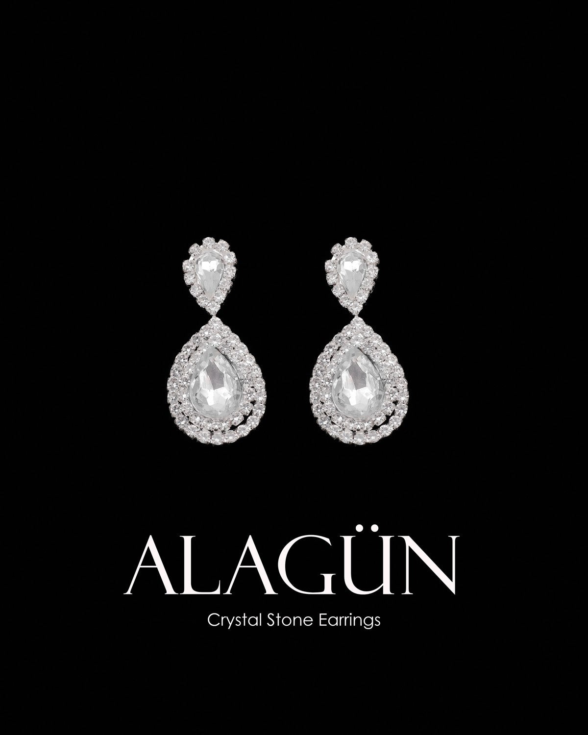 NNC-040 | Alagun كريستال Stone Earrings