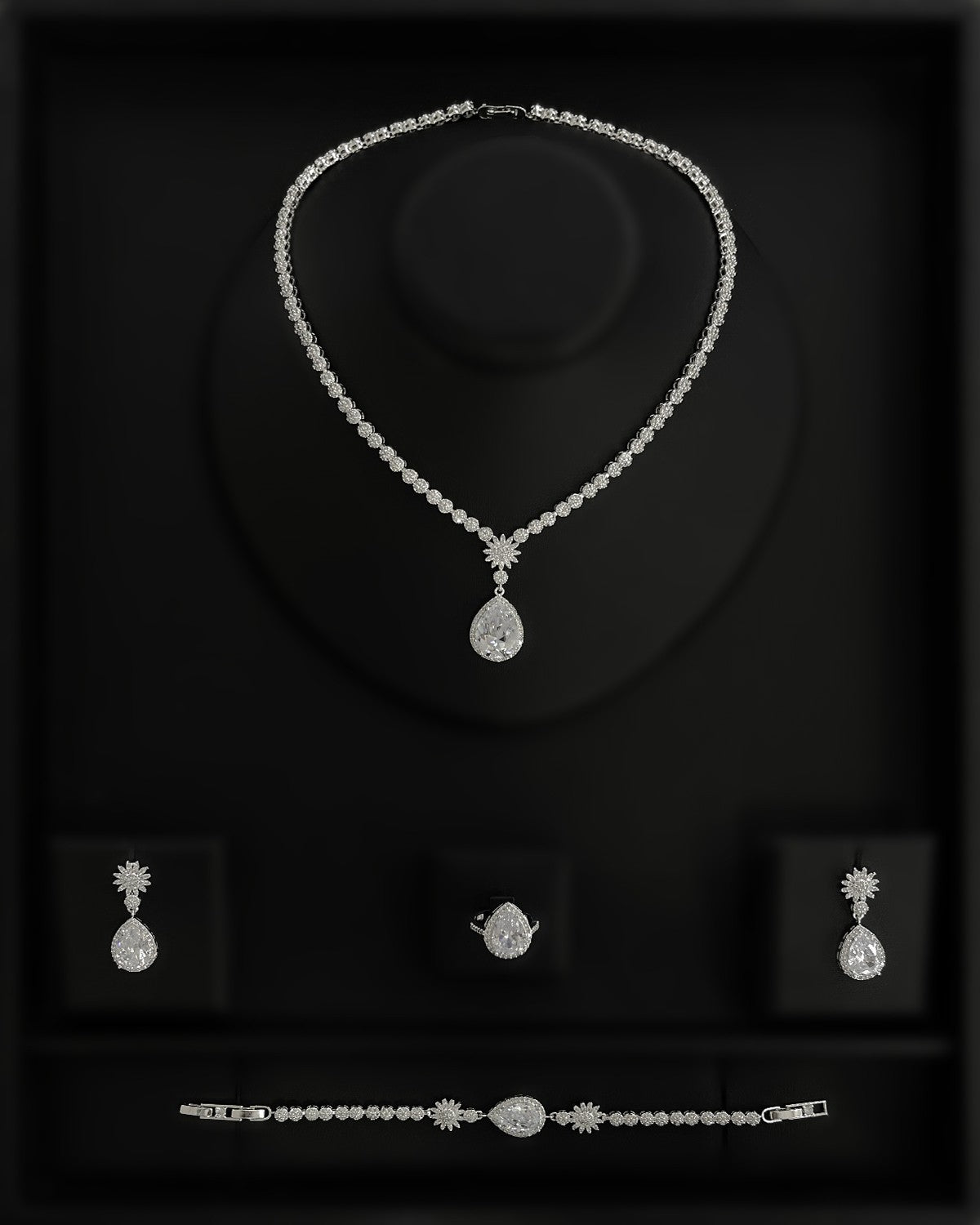 NNC-034 | Asay Zircon Stone Set Necklace