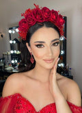 NNC-045 | EREMKRITA-BONGETA | Erem Κρύσταλλο Bead & Rose Hair Accessory