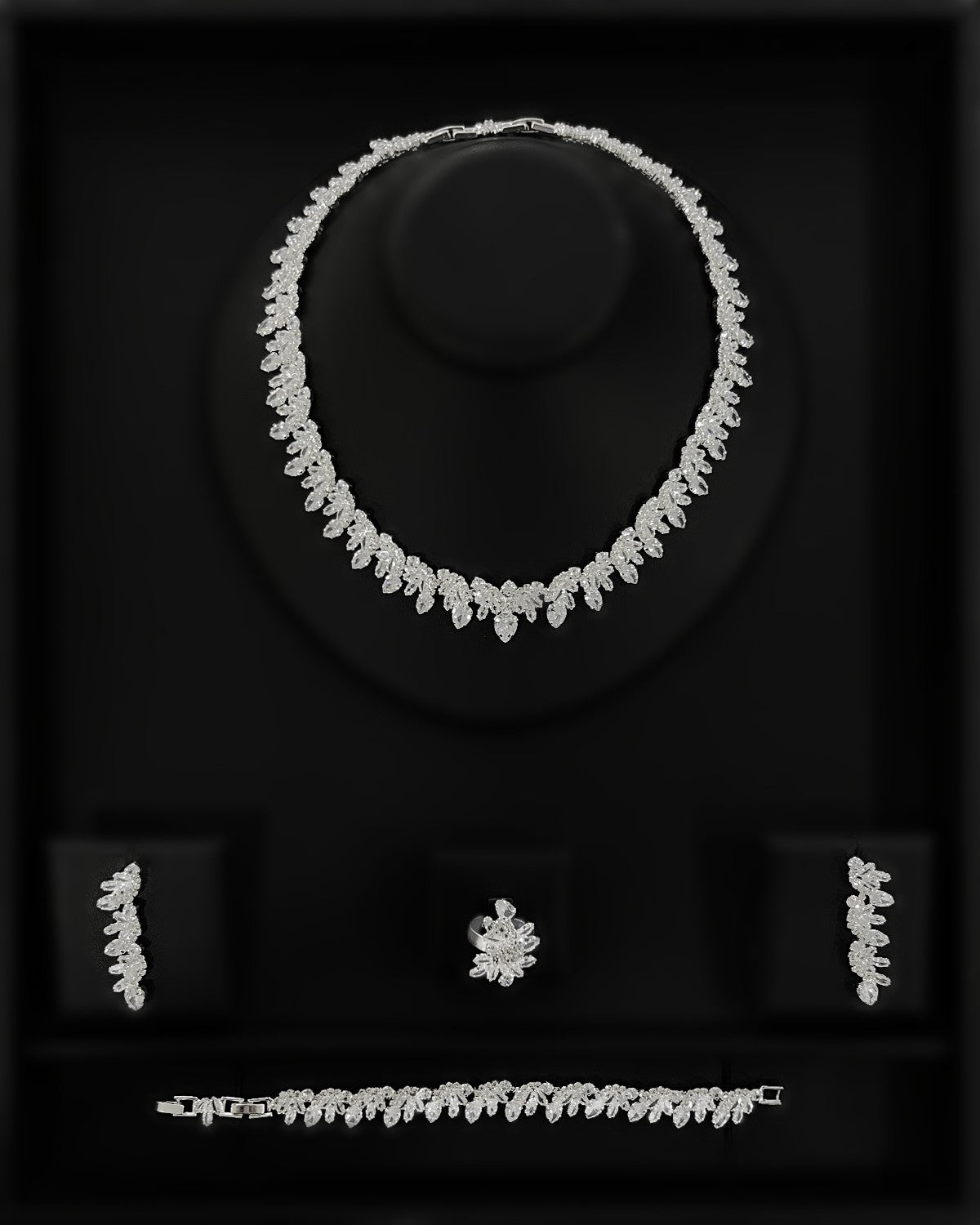 NNC-024 | Feed Zircon Stone Set Necklace