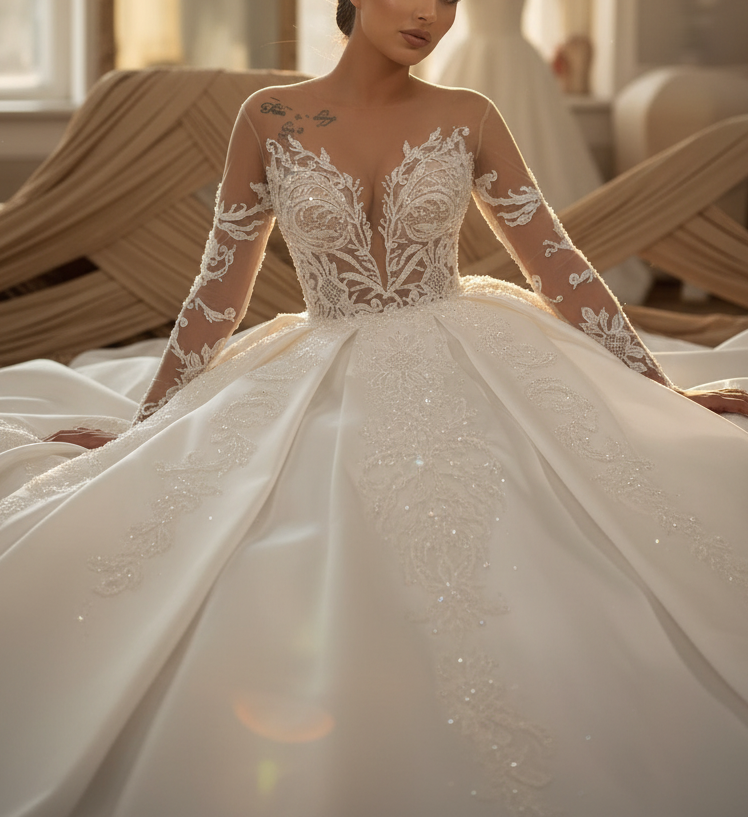 G21-22 Crystal Sparkling Ball Gown