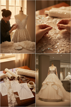 G21-133 SOFT-IVORY-PRINCESS-BALL-GOWN-WEDDING-DRESS-SEQUIN-LACE-BATEAU-NECKLINE-LONG-SLEEVE-SEQUIN-CRYSTAL-EMBROIDERY-NATURAL-WAIST-CATHEDRAL-TRAIN-GLAMOUR-ROYAL--GULF-MODEST-FRONT-VIEW