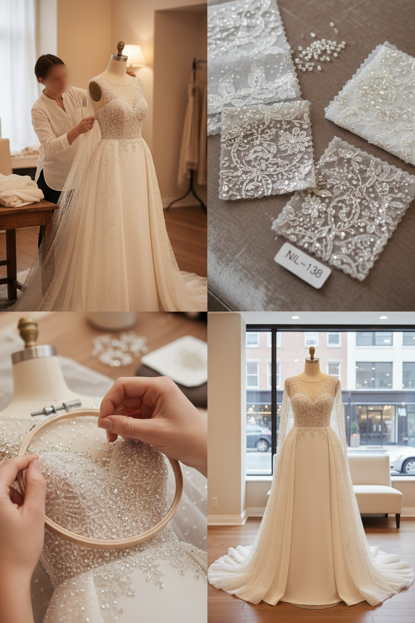 NIL-138-SOFT-IVORY-A-LINE-WEDDING-DRESS-CRYSTAL-LACE-SWEETHEART-NECKLINE-DETACHABLE-OVERSKIRT-CRYSTAL-BEADING-NATURAL-WAIST-CATHEDRAL-TRAIN-MODERN-LUXURY--GULF-SEMI-COVERED-FRONT-VIEW
