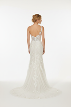 NIL-145-Soft-Ivory-Mermaid-Wedding-Dress-One-Shoulder-Sleeveless-Floral-Lace-Applique-Natural-Waist-Sweep-Train-Gulf-Luxury-Front-View