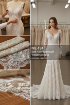 G21-134 SOFT-IVORY-MERMAID-WEDDING-DRESS-FLORAL-LACE-SWEETHEART-NECKLINE-OFF-SHOULDER-3D-FLOWER-PEARL-BEADING-FITTED-WAIST-CHAPEL-TRAIN-ROMANTIC-COUTURE--GULF-SEMI-COVERED-FRONT-VIEW