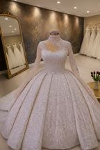 NIL-259 Sequin Princess Ballgown - Front View