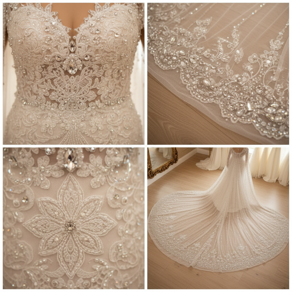 NIL-066 pizzo & Cristallo Detail Collage