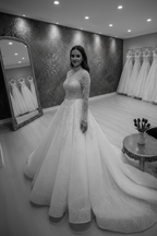 NIL-258 كريستال كوتور Wedding فستان - Black & White Catalog منظر