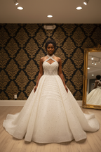 NIL-260 Krystal Cross-Strap Ballgown - forfra