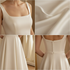 NIL-061 Satin & Square Neck Detail Collage