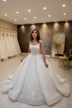 NIL-268 Sequin Krystal Ballgown - Full Body forfra