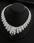 G21-AKS-020 Lale Zircon Stone Set Necklace