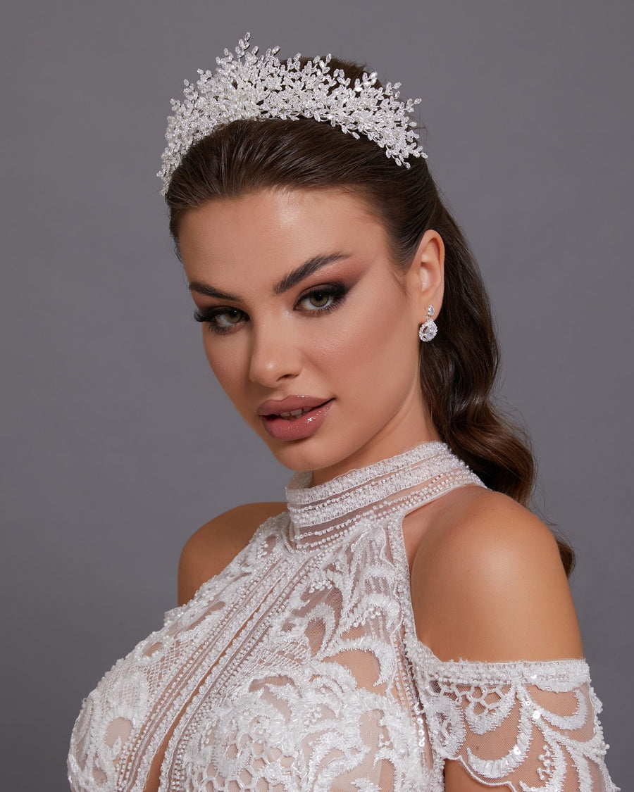 NNC-063 | LAVINZITA-GETA | Lavin Zircon Křišťál Svatební Crown