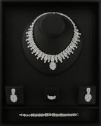 NNC-009 | Light Zircon Stone Brude Set Necklace