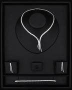 G21-AKS-036 Loge Zircon Stone Set Necklace