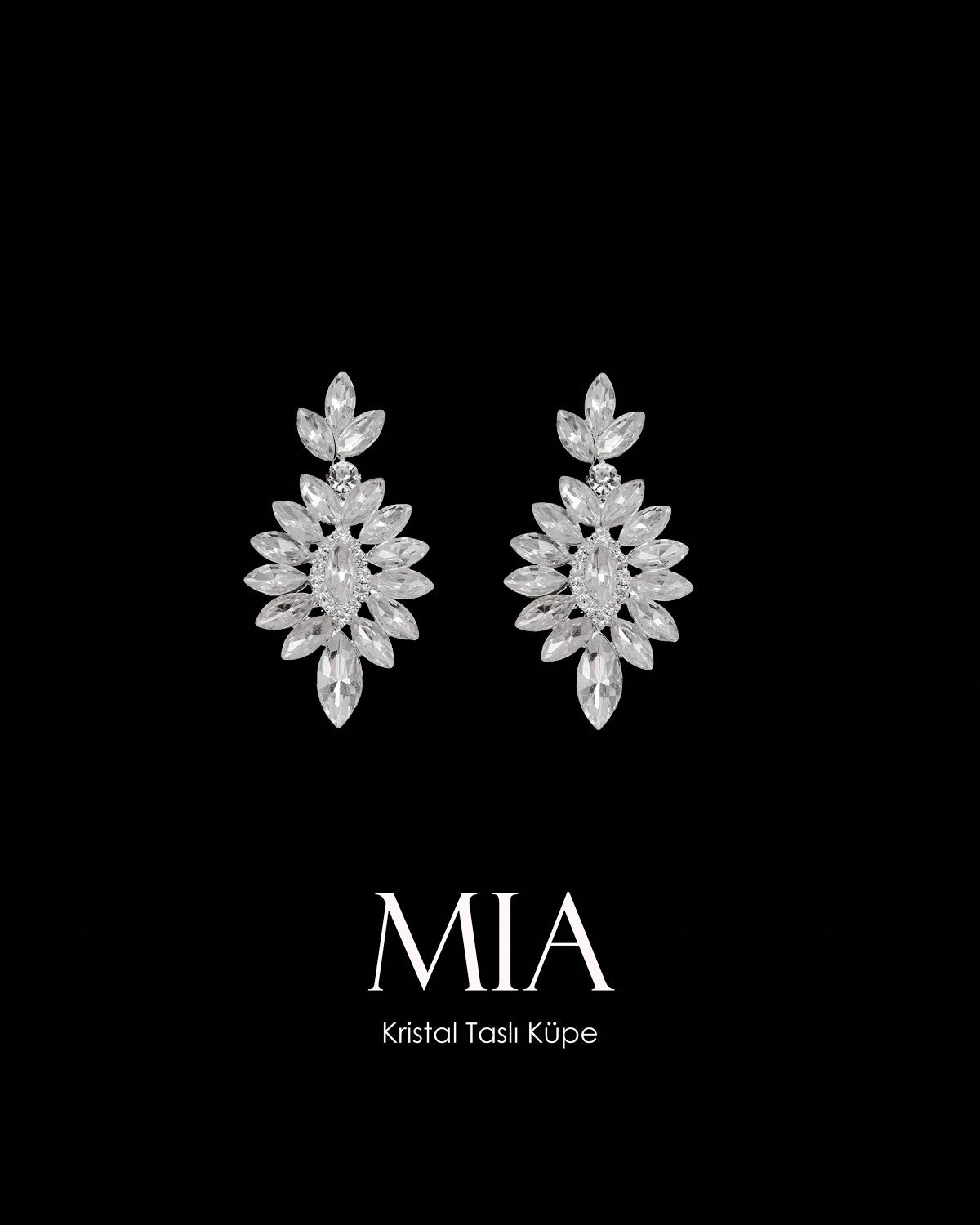 NNC-033 | Mia كريستال Stone Earrings