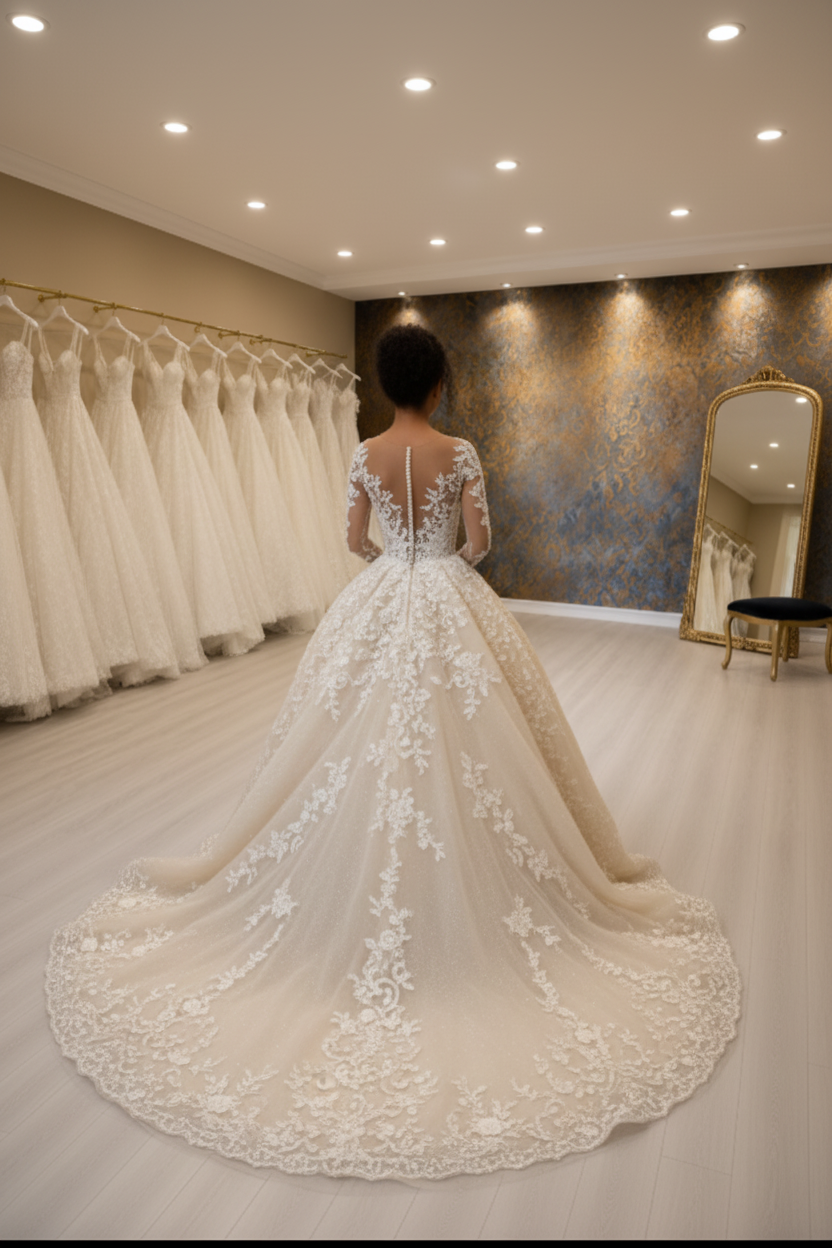 NIL-020-02-BACK-VIEW-ROYAL-PRINCESS-CHAMPAGNE-3D-FLORAL-IG