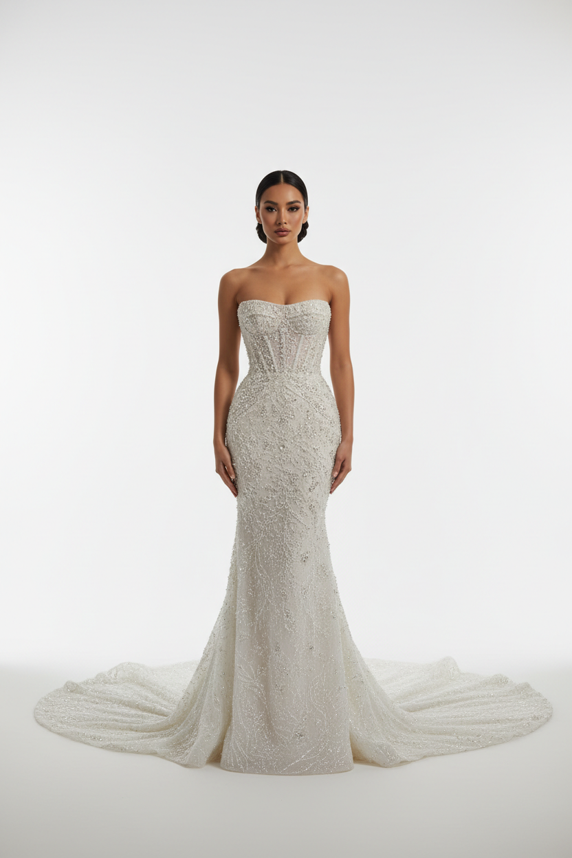 G21-119 royal-ivory-cathedral-train-luxury-wedding-dress