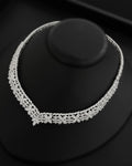 NNC-002 | Butterfly Floral Open-Work Zircon Collar Necklace