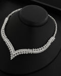 NNC-010 | Floral Snowflake Zircon Necklace