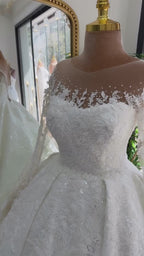 G21-042A - Ivory Embellished Ball Gown Wedding Dress