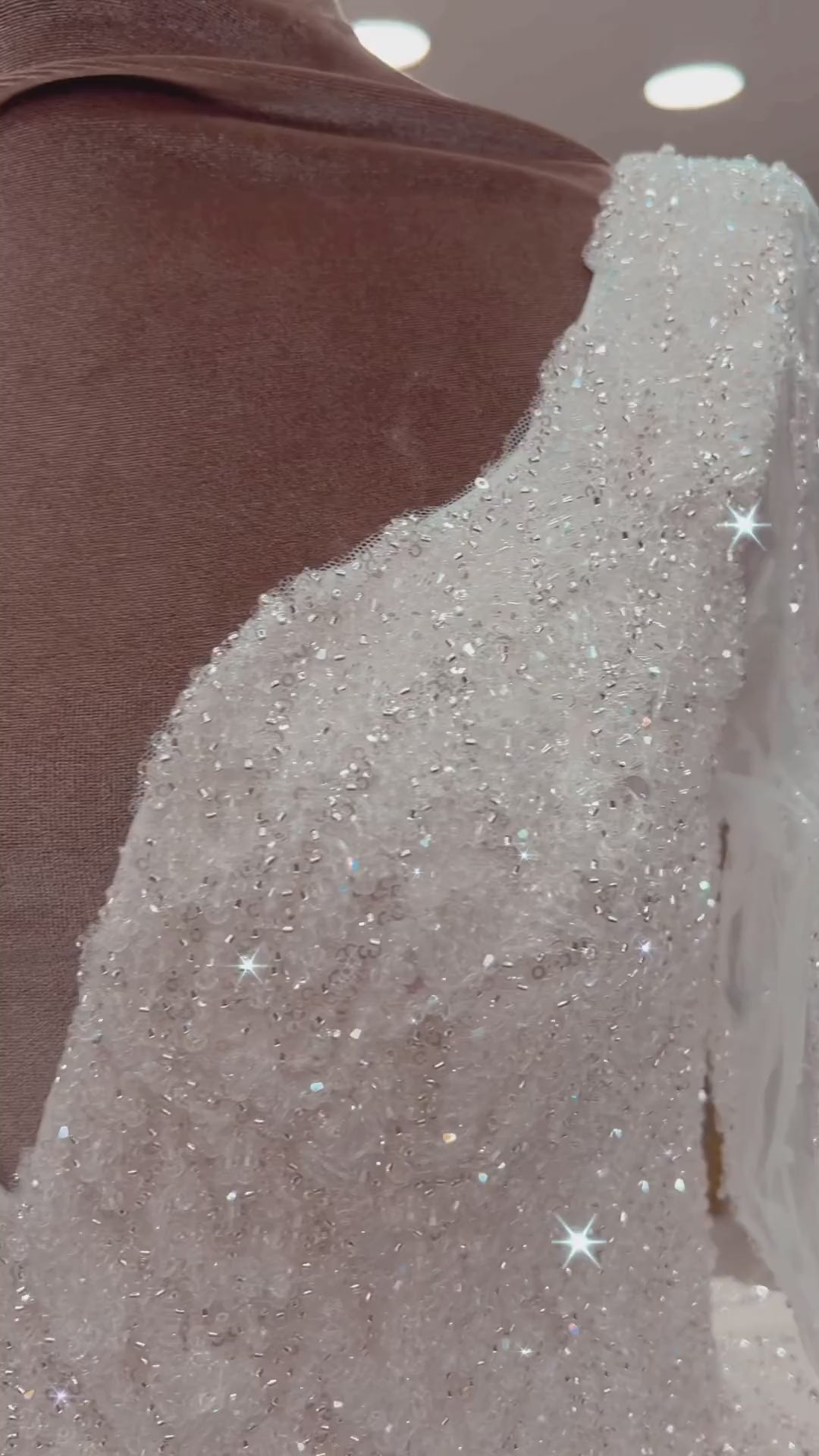 G21-134A - Soft Ivory Embellished Ball Gown Wedding Dress