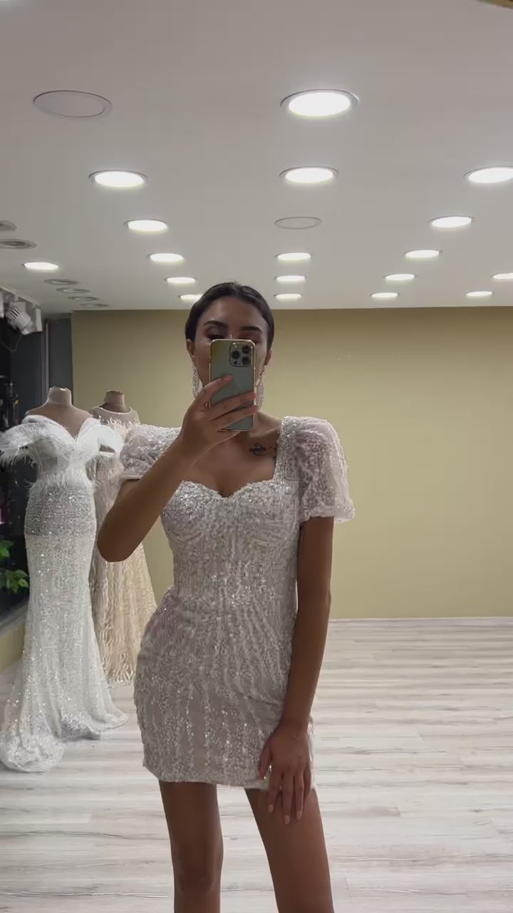 G21-147A - Ivory Beaded Lace Ball Gown Wedding Dress