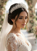 G21-AKS-069 RASHAZITA-INTAGETA | Rasha Medium Zircon & Pearl Bridal Tiara